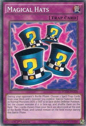 Magical Hats (A) (YGLD-ENA38) - King of Games: Yugi's Legendary Decks Unlimited King of Games: Yugi's Legendary Decks Yugioh Single  Squirtle Squad Card Shop.