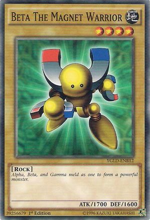 Beta The Magnet Warrior (YGLD-ENB12) - King of Games: Yugi's Legendary Decks 1st Edition King of Games: Yugi's Legendary Decks Yugioh Single  Squirtle Squad Card Shop.
