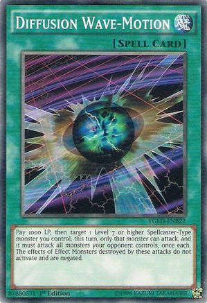 Diffusion Wave-Motion (YGLD-ENB22) - King of Games: Yugi's Legendary Decks 1st Edition King of Games: Yugi's Legendary Decks Yugioh Single  Squirtle Squad Card Shop.