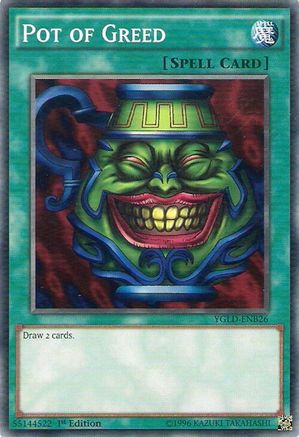 Pot of Greed (YGLD-ENB26) - King of Games: Yugi's Legendary Decks Unlimited King of Games: Yugi's Legendary Decks Yugioh Single  Squirtle Squad Card Shop.