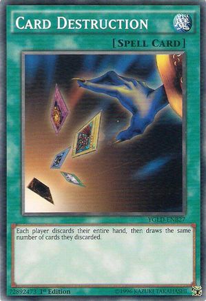 Card Destruction (YGLD-ENB27) - King of Games: Yugi's Legendary Decks 1st Edition King of Games: Yugi's Legendary Decks Yugioh Single  Squirtle Squad Card Shop.