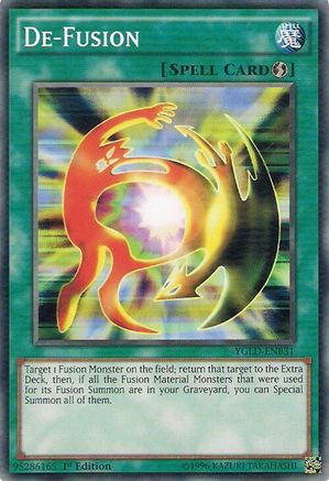 De-Fusion (YGLD-ENB31) - King of Games: Yugi's Legendary Decks 1st Edition King of Games: Yugi's Legendary Decks Yugioh Single  Squirtle Squad Card Shop.