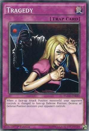 Tragedy (YGLD-ENB40) - King of Games: Yugi's Legendary Decks Unlimited King of Games: Yugi's Legendary Decks Yugioh Single  Squirtle Squad Card Shop.