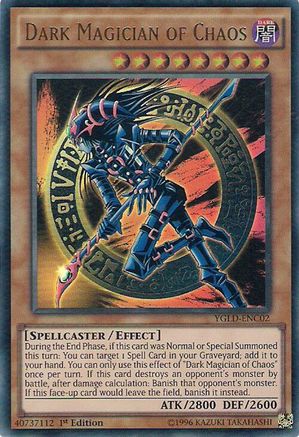Dark Magician of Chaos (YGLD-ENC02) - King of Games: Yugi's Legendary Decks 1st Edition King of Games: Yugi's Legendary Decks Yugioh Single  Squirtle Squad Card Shop.
