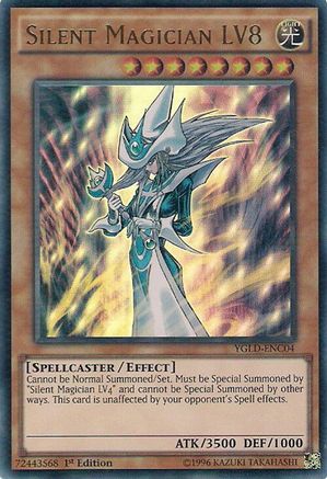 Silent Magician LV8 (YGLD-ENC04) - King of Games: Yugi's Legendary Decks 1st Edition King of Games: Yugi's Legendary Decks Yugioh Single  Squirtle Squad Card Shop.