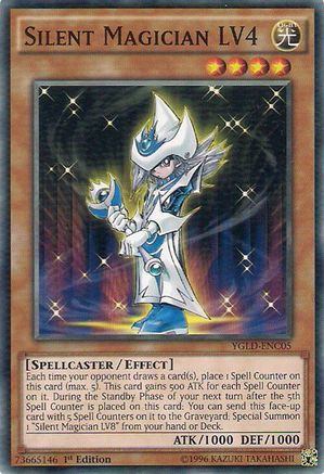Silent Magician LV4 (YGLD-ENC05) - King of Games: Yugi's Legendary Decks Unlimited King of Games: Yugi's Legendary Decks Yugioh Single  Squirtle Squad Card Shop.