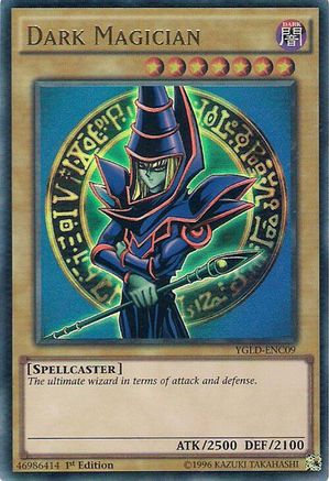 Dark Magician (C) (YGLD-ENC09) - King of Games: Yugi's Legendary Decks Unlimited King of Games: Yugi's Legendary Decks Yugioh Single  Squirtle Squad Card Shop.