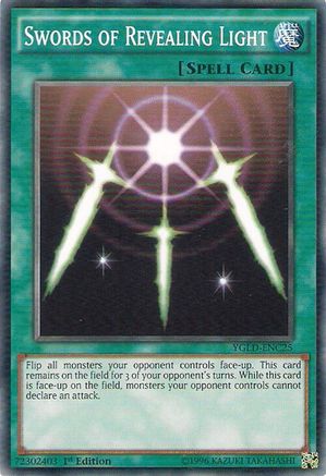 Swords of Revealing Light (C) (YGLD-ENC25) - King of Games: Yugi's Legendary Decks Unlimited King of Games: Yugi's Legendary Decks Yugioh Single  Squirtle Squad Card Shop.