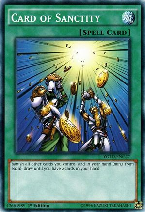Card of Sanctity (YGLD-ENC27) - King of Games: Yugi's Legendary Decks Unlimited King of Games: Yugi's Legendary Decks Yugioh Single  Squirtle Squad Card Shop.