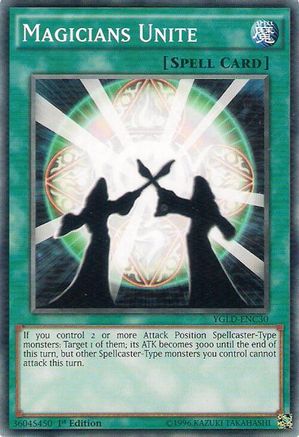 Magicians Unite (YGLD-ENC30) - King of Games: Yugi's Legendary Decks 1st Edition King of Games: Yugi's Legendary Decks Yugioh Single  Squirtle Squad Card Shop.