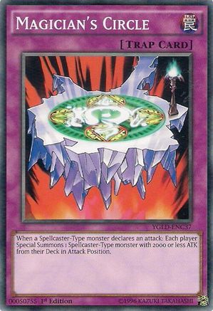 Magician's Circle (YGLD-ENC37) - King of Games: Yugi's Legendary Decks 1st Edition King of Games: Yugi's Legendary Decks Yugioh Single  Squirtle Squad Card Shop.
