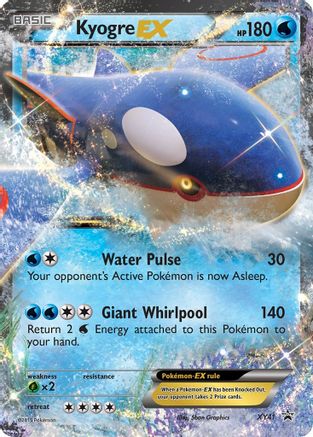 Kyogre EX XY41  - Holofoil XY Promos - Promo XY Promos Pokemon Single  Squirtle Squad Card Shop.