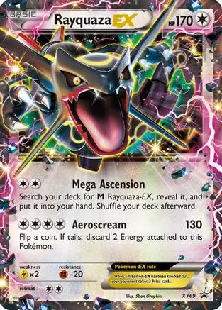 Rayquaza EX (Shiny) XY69  - Holofoil XY Promos - Promo XY Promos Pokemon Single  Squirtle Squad Card Shop.