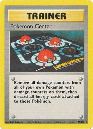 Pokemon Center 085/102 - Base Set Unlimited - Uncommon Pokémon Card