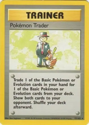 Pokemon Trader 077/102 - Base Set Unlimited - Rare Pokémon Card Base Set Pokemon Single  Squirtle Squad Card Shop.