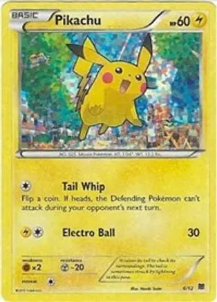 Pikachu - 6/12/12  - Holofoil McDonalds Promos 2015 - Promo