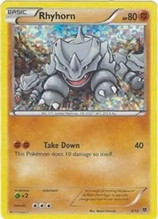 Rhyhorn 8/12 – McDonald’s Collection 2015 – Confetti Holofoil McDonald's Promos 2015 Pokemon Single  Squirtle Squad Card Shop.