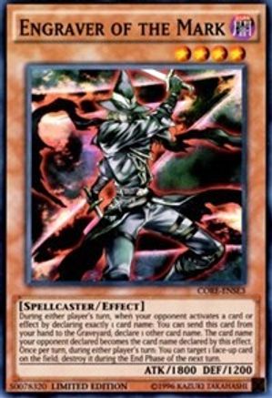 Engraver of the Mark (CORE-ENSE3) - Clash of Rebellions Limited Clash of Rebellions Yugioh Single  Squirtle Squad Card Shop.