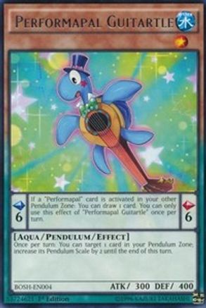 Performapal Guitartle (BOSH-EN004) - Breakers of Shadow 1st Edition Breakers of Shadow Yugioh Single  Squirtle Squad Card Shop.