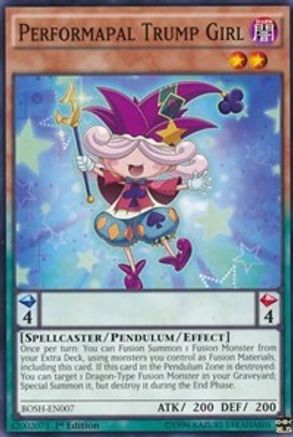 Performapal Trump Girl (BOSH-EN007) - Breakers of Shadow 1st Edition Breakers of Shadow Yugioh Single  Squirtle Squad Card Shop.