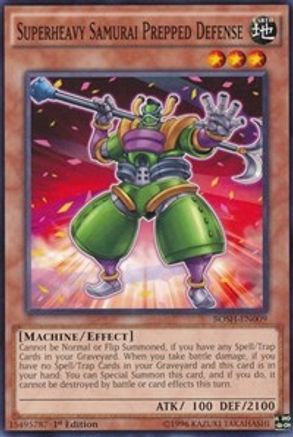 Superheavy Samurai Prepped Defense (BOSH-EN009) - Breakers of Shadow 1st Edition Breakers of Shadow Yugioh Single  Squirtle Squad Card Shop.