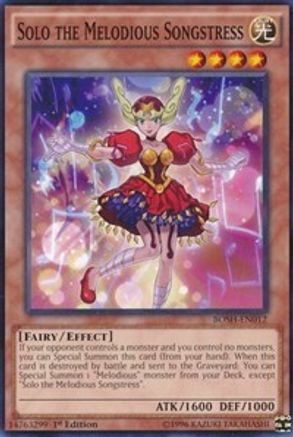 Solo the Melodious Songstress (BOSH-EN012) - Breakers of Shadow Unlimited Breakers of Shadow Yugioh Single  Squirtle Squad Card Shop.