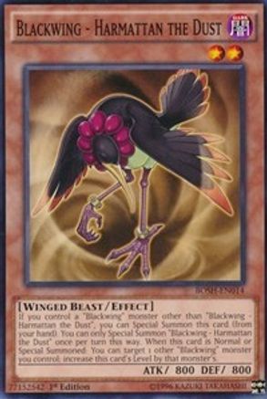Blackwing - Harmattan the Dust (BOSH-EN014) - Breakers of Shadow Unlimited Breakers of Shadow Yugioh Single  Squirtle Squad Card Shop.