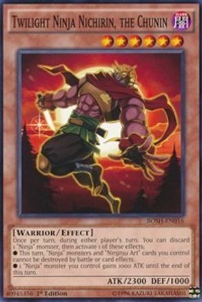 Twilight Ninja Nichirin, the Chunin (BOSH-EN016) - Breakers of Shadow Unlimited Breakers of Shadow Yugioh Single  Squirtle Squad Card Shop.