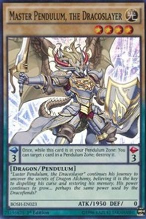 Master Pendulum, the Dracoslayer (BOSH-EN023) - Breakers of Shadow 1st Edition Breakers of Shadow Yugioh Single  Squirtle Squad Card Shop.