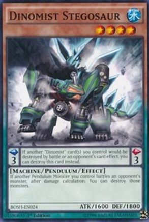 Dinomist Stegosaur (BOSH-EN024) - Breakers of Shadow Unlimited Breakers of Shadow Yugioh Single  Squirtle Squad Card Shop.