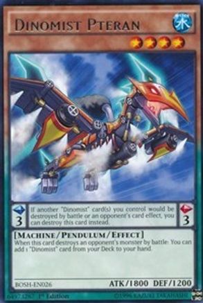 Dinomist Pteran (BOSH-EN026) - Breakers of Shadow Unlimited Breakers of Shadow Yugioh Single  Squirtle Squad Card Shop.