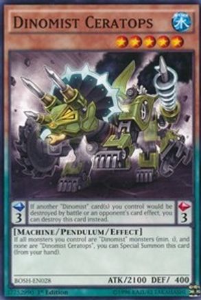 Dinomist Ceratops (BOSH-EN028) - Breakers of Shadow Unlimited Breakers of Shadow Yugioh Single  Squirtle Squad Card Shop.