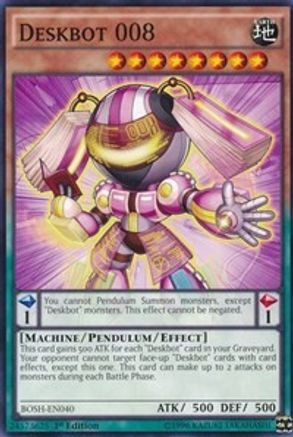 Deskbot 008 (BOSH-EN040) - Breakers of Shadow Unlimited Breakers of Shadow Yugioh Single  Squirtle Squad Card Shop.