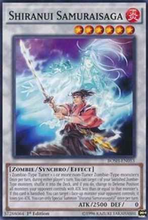 Shiranui Samuraisaga (BOSH-EN053) - Breakers of Shadow Unlimited Breakers of Shadow Yugioh Single  Squirtle Squad Card Shop.