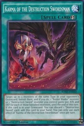 Karma of the Destruction Swordsman (BOSH-EN060) - Breakers of Shadow Unlimited Breakers of Shadow Yugioh Single  Squirtle Squad Card Shop.