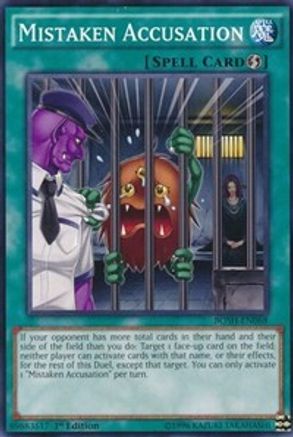 Mistaken Accusation (BOSH-EN068) - Breakers of Shadow Unlimited Breakers of Shadow Yugioh Single  Squirtle Squad Card Shop.