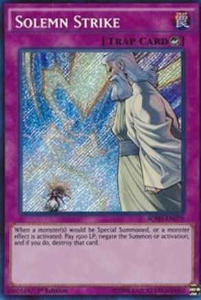 Solemn Strike (BOSH-EN079) - Breakers of Shadow 1st Edition Breakers of Shadow Yugioh Single  Squirtle Squad Card Shop.