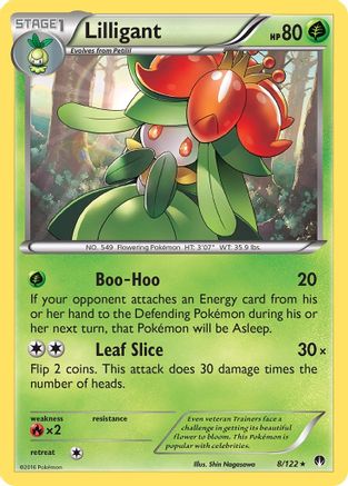 Lilligant 008/122  - Reverse Holofoil XY  BREAKpoint - Rare XY - BREAKpoint Pokemon Single  Squirtle Squad Card Shop.