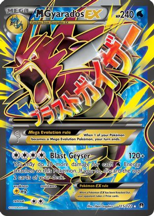 M Gyarados EX (Full Art) 115  - Holofoil XY  BREAKpoint - Ultra Rare XY - BREAKpoint Pokemon Single  Squirtle Squad Card Shop.