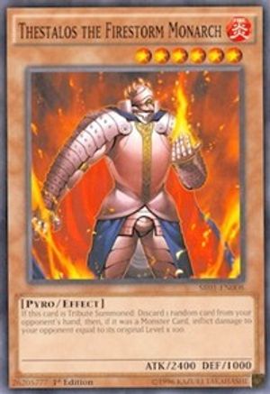 Thestalos the Firestorm Monarch (SR01-EN008) - Structure Deck: Emperor of Darkness 1st Edition Structure Deck: Emperor of Darkness Yugioh Single  Squirtle Squad Card Shop.