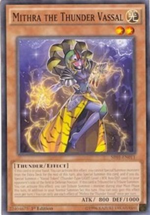 Mithra the Thunder Vassal (SR01-EN011) - Structure Deck: Emperor of Darkness 1st Edition Structure Deck: Emperor of Darkness Yugioh Single  Squirtle Squad Card Shop.