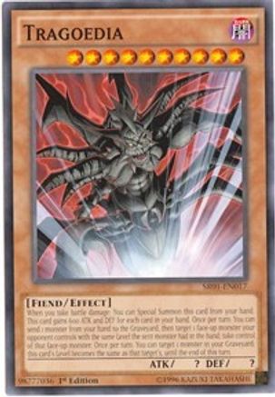 Tragoedia (SR01-EN017) - Structure Deck: Emperor of Darkness Unlimited Structure Deck: Emperor of Darkness Yugioh Single  Squirtle Squad Card Shop.