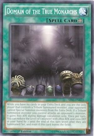 Domain of the True Monarchs (SR01-EN024) - Structure Deck: Emperor of Darkness Unlimited Structure Deck: Emperor of Darkness Yugioh Single  Squirtle Squad Card Shop.