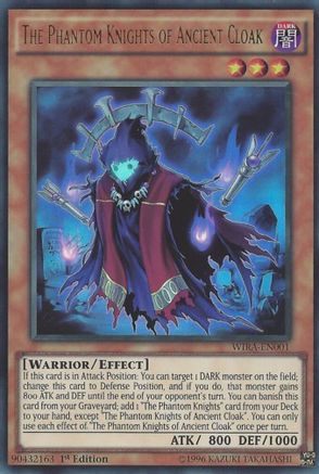 The Phantom Knights of Ancient Cloak (WIRA-EN001) - Wing Raiders 1st Edition Wing Raiders Yugioh Single  Squirtle Squad Card Shop.
