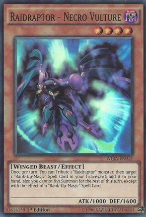 Raidraptor - Necro Vulture (WIRA-EN014) - Wing Raiders 1st Edition Wing Raiders Yugioh Single  Squirtle Squad Card Shop.