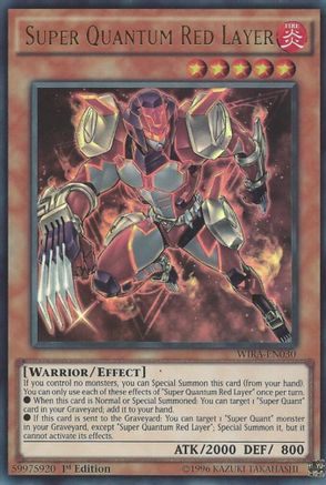 Super Quantum Red Layer (WIRA-EN030) - Wing Raiders 1st Edition Wing Raiders Yugioh Single  Squirtle Squad Card Shop.