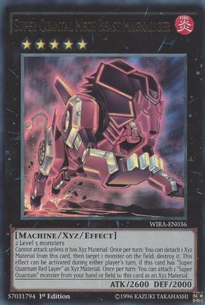 Super Quantal Mech Beast Magnaliger (WIRA-EN036) - Wing Raiders 1st Edition Wing Raiders Yugioh Single  Squirtle Squad Card Shop.