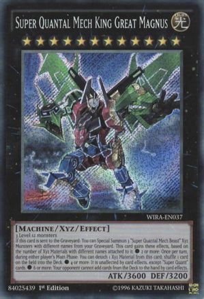 Super Quantal Mech King Great Magnus (WIRA-EN037) - Wing Raiders 1st Edition Wing Raiders Yugioh Single  Squirtle Squad Card Shop.