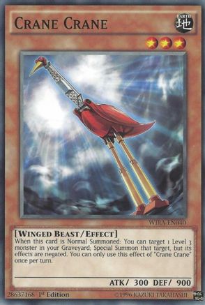 Crane Crane (WIRA-EN040) - Wing Raiders 1st Edition Wing Raiders Yugioh Single  Squirtle Squad Card Shop.