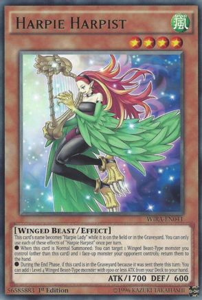 Harpie Harpist (WIRA-EN041) - Wing Raiders 1st Edition Wing Raiders Yugioh Single  Squirtle Squad Card Shop.